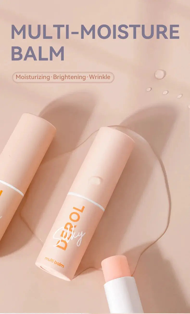 Korean Hydrating Multifunctional Moisture Makeup Primer Stick Smooth Cream Moisturizing Balm Even Skin Tone Care Cream Cosmetics