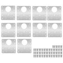 10Pc Cabinet Hinge Repair Plate Kit for Cupboard Door Hardware