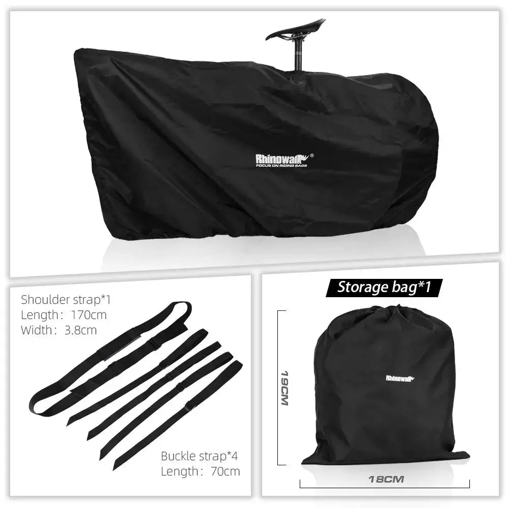 Rhinowalk Road Bicycle Storage Bag Cover Portable Fits 27.5' and Below MTB/700C Road Bike Light Bike Travel Carry Shoulder Bag