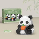 Cute Panda Mini Building Block Set Fun Educational Toy