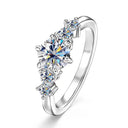 Gold Moissanite Engagement Ring