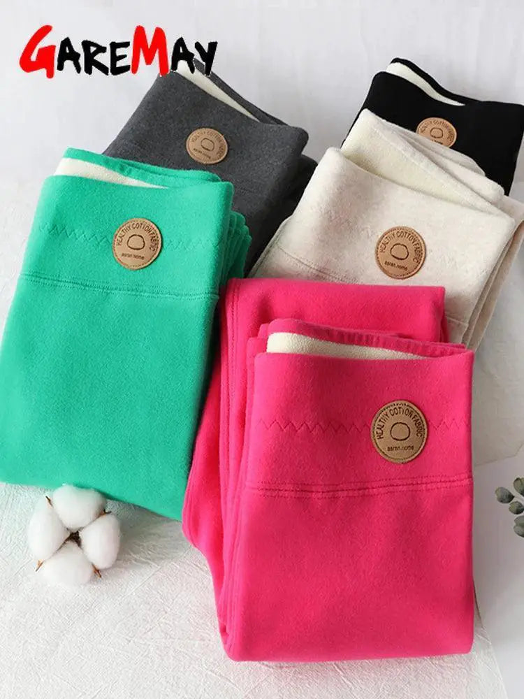 Cozy Winter Leggings Warm Fleece Lined Tights Winter Wear