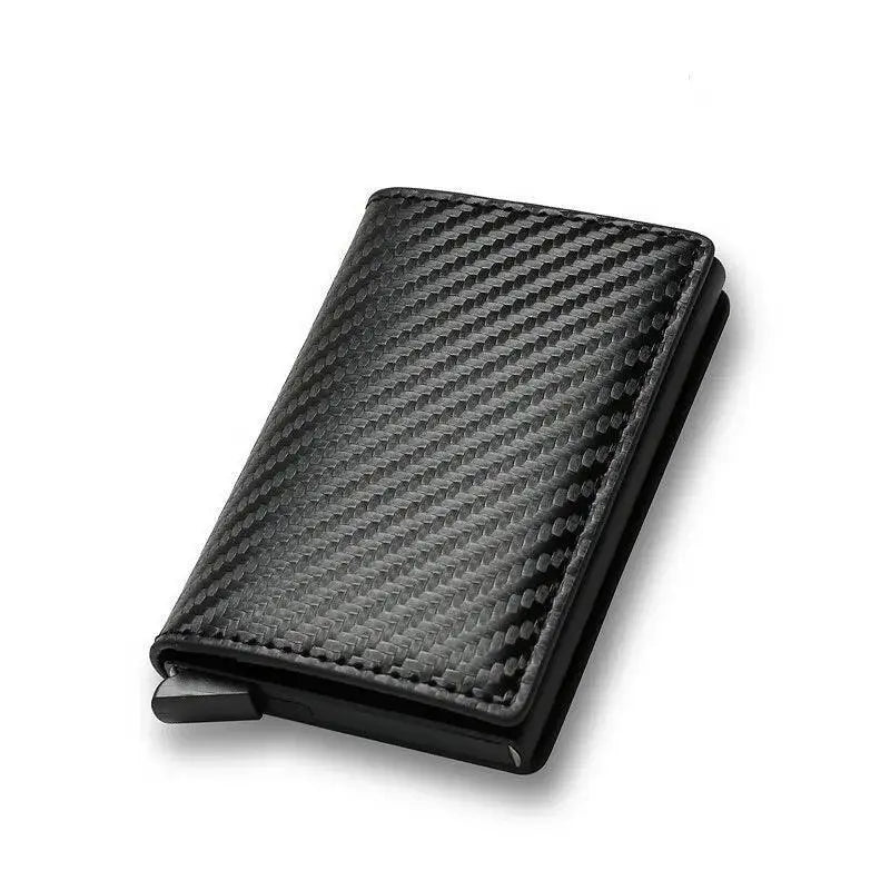 RFID Aluminum Wallet Card Holder Carbon Fiber Design