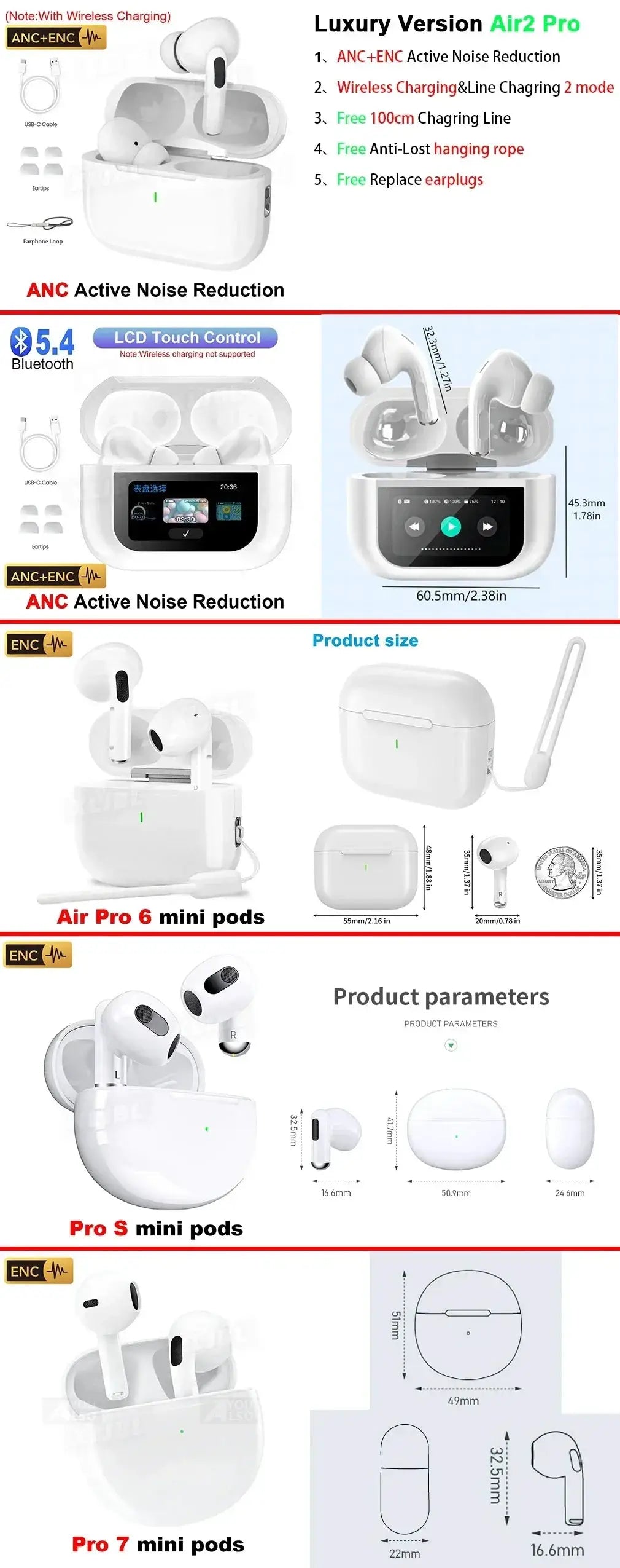 Earbuds for Office Use Immersive Audio — product view 16