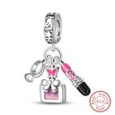 Sterling Silver Heels Lipstick Camera