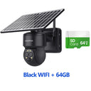 SHIWOJIA 4G SIM Solar Camera WIFI 6W Dual Lens 12X ZOOM