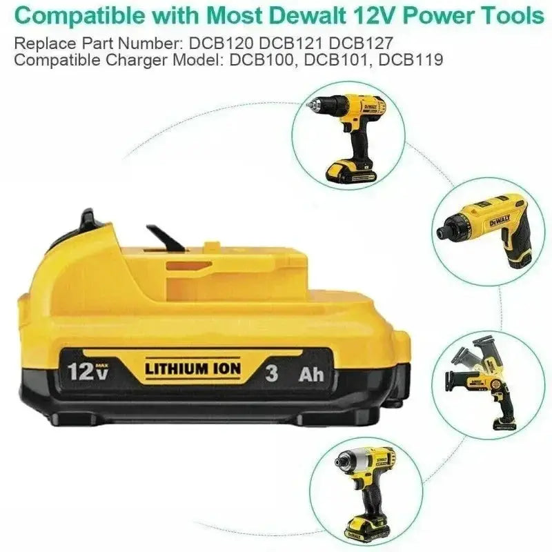 High Power 12V Lithium Battery Replacement for Tools