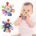 Rotating Rattle Ball Baby Development Toy Silicone Teether