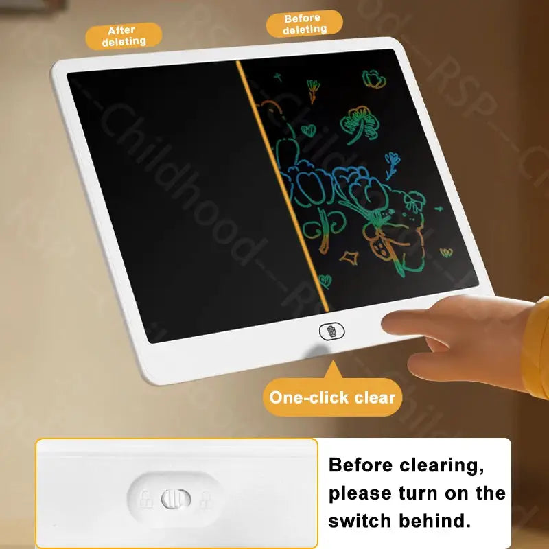 16/13/11 Inch LCD Writing Board Drawing Tablet Kids Writing Painting Children Educational Toys for 3 4 5 6 7 8 Years Girls Boys