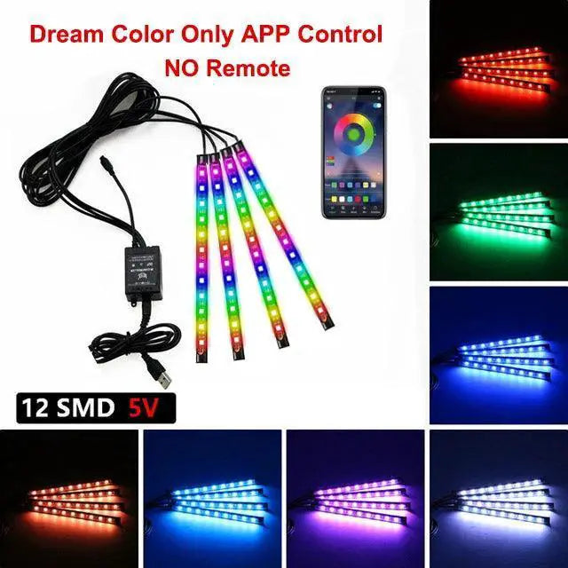 Music Sync Car Interior LED Lighting Kit — product view 13