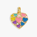Adjustable Silver Heart Pendant Charm