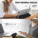 iPad Stylish Flip Smart Cover with Tempered Glass Protection