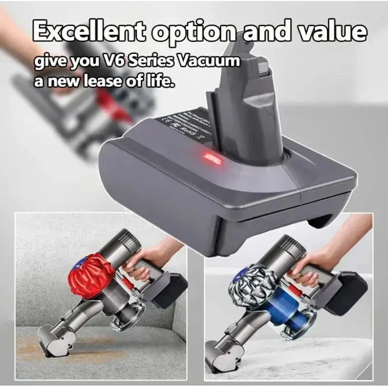 18V Li-ion Battery Adapter for Dyson V6 V7 V8 Compatible