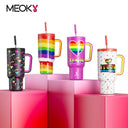 Meoky Cup 40oz Large Tumbler With Straw Lid Insulation