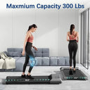 Home 2in1 Treadmill 2.5HP 300lb Capacity Bluetooth LCD Display