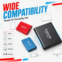 External Hard Drive Portable SSD USB Type-C Fast Transfer