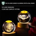 3D Crystal Ball Light Solar System Night Light