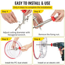 Large Adjustable Steel Hole Saw