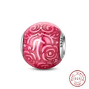 Red Series Charm Beads Sterling