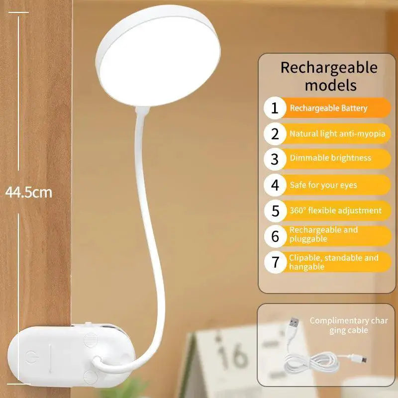 Eye Protection Clip Desk Lamp for Study — product view 8