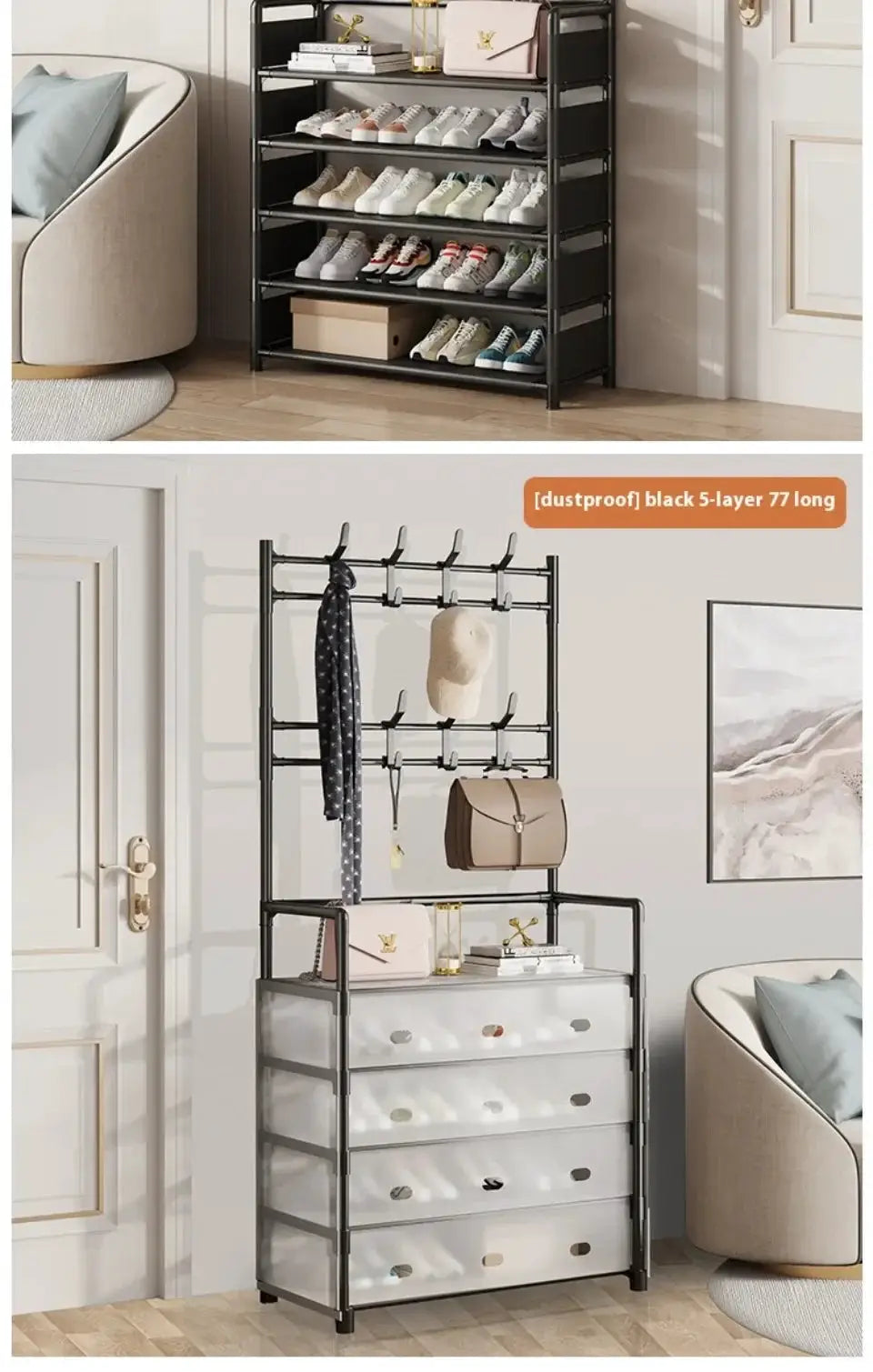 Declutter Closet Rack for Hats and Shoes — product view 14