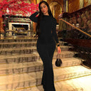 Event-Ready Draped Maxi Dress for Women