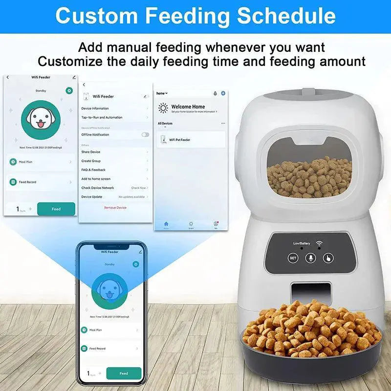 Automatic Pet Feeder Smart Food Dispenser For Dogs And Cats