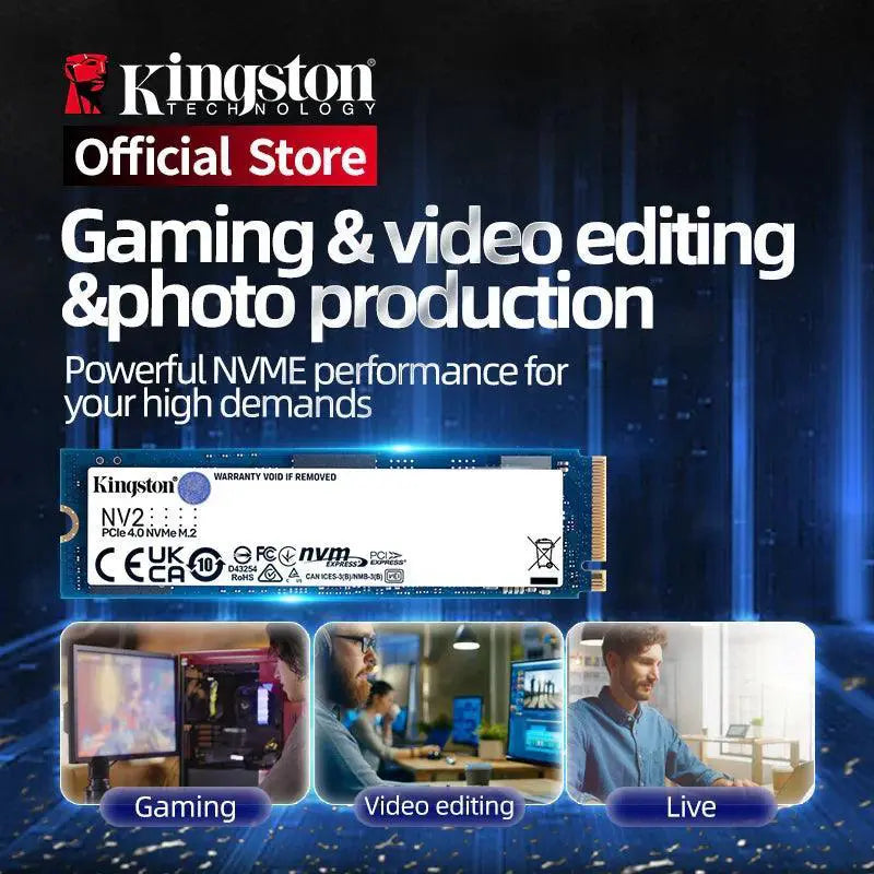 Kingston NVMe M2 PCIe SSD Gaming Performance Upgrade