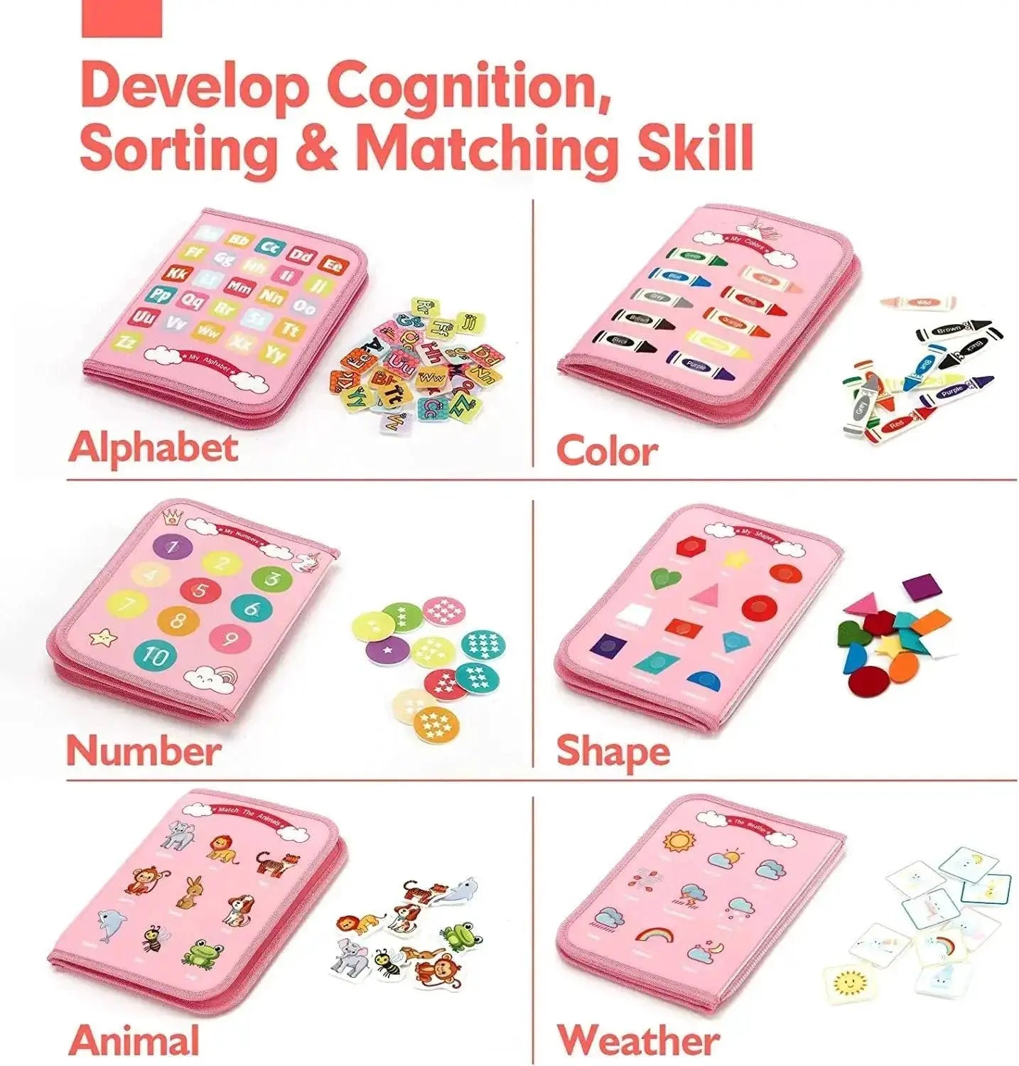 Montessori Toddler Busy Board Interactive Learning Toy
