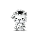 Charm Sterling Silver Happy Graduation