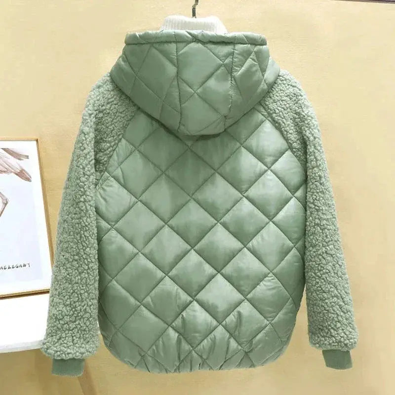 Thin Light Down Cotton Jacket For Women Short Coat Winter