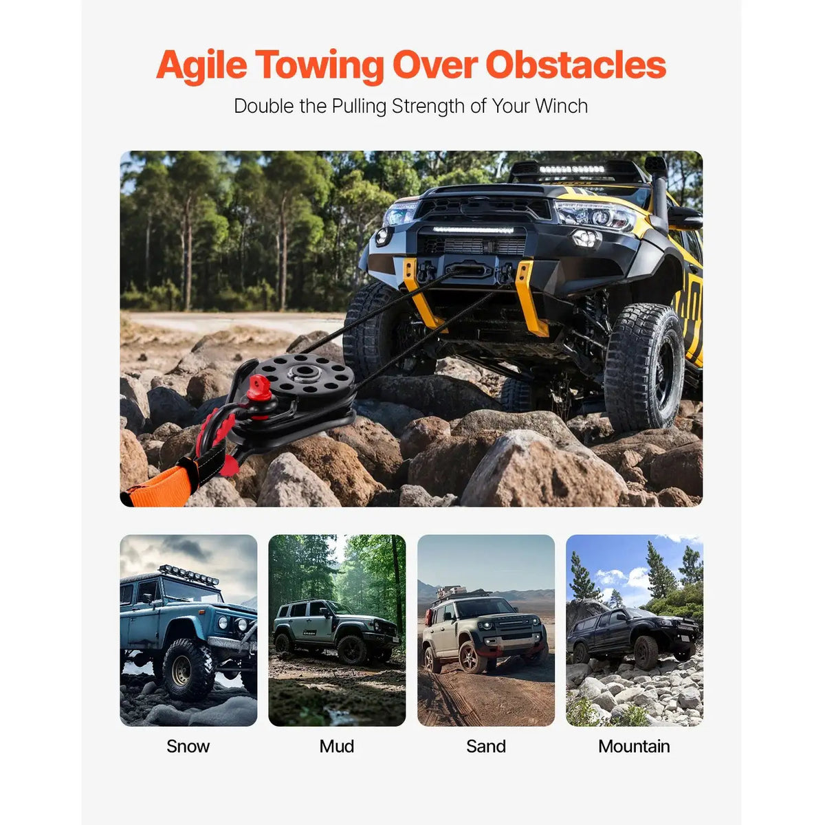 Heavy Ton Snatch Block For Towing — product view 4