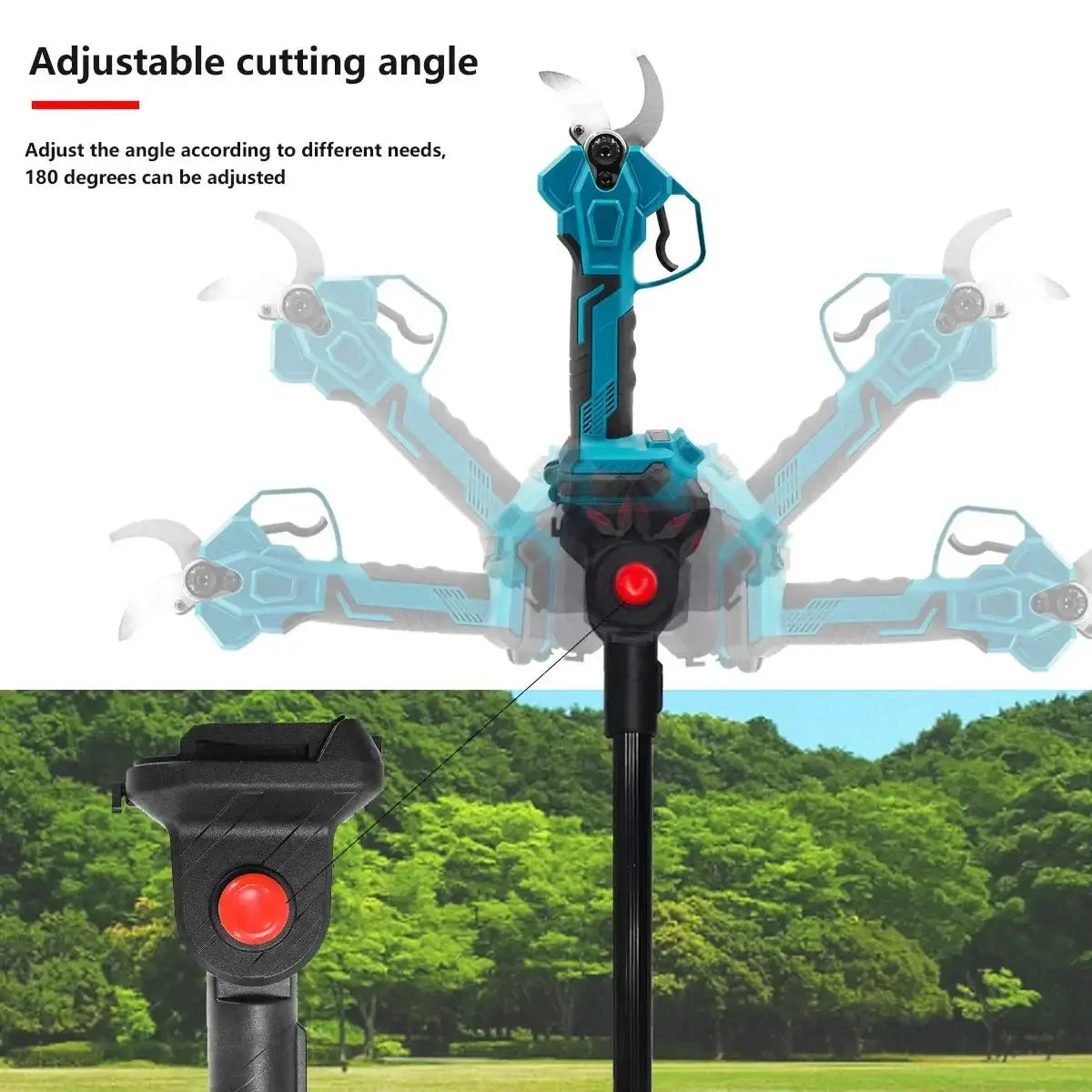 Cordless Brushless Electric Pruning Shears Extension Pole