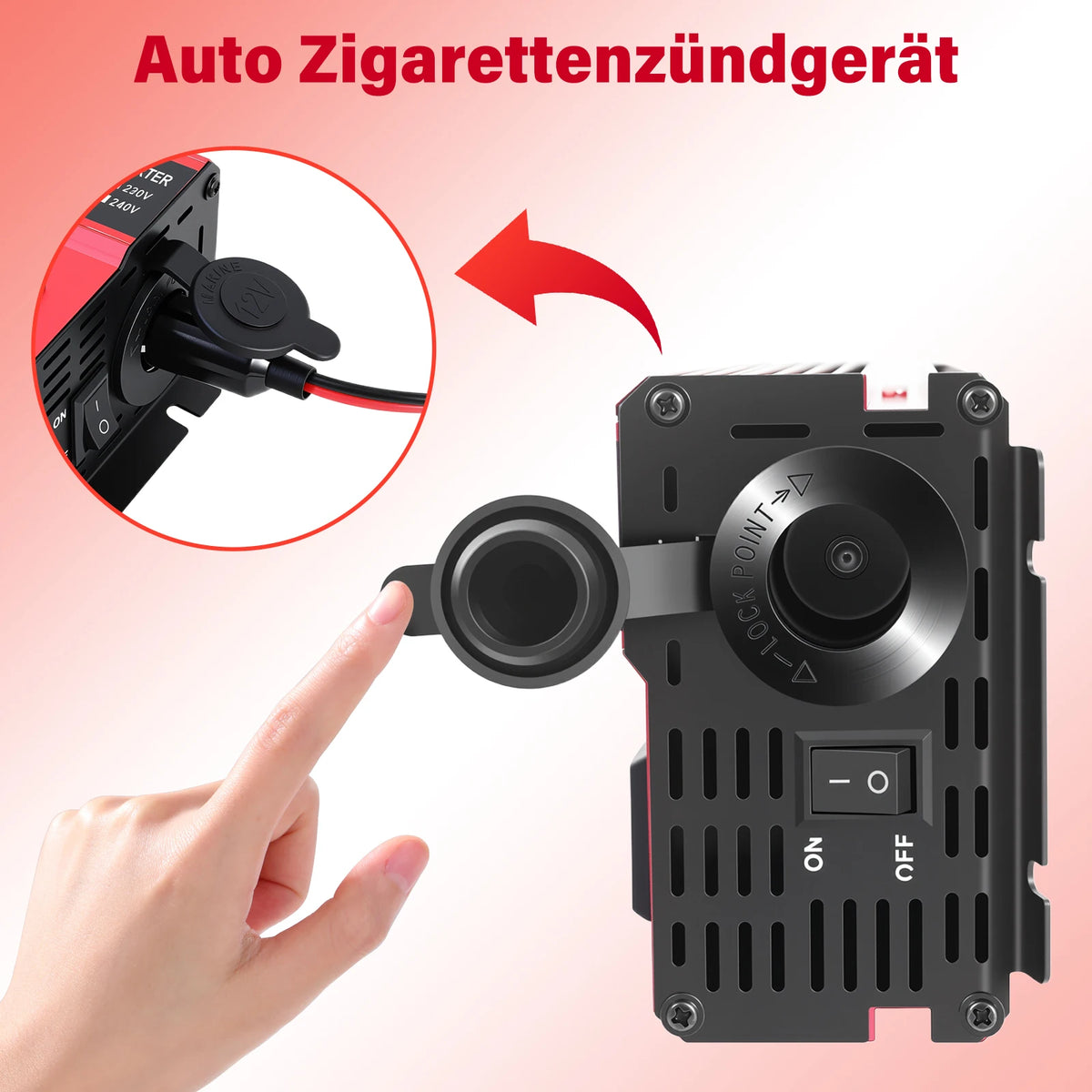 Car Power Inverter DC To AC Modified Sine Wave Solar — product view 3