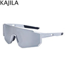 Trendy Oversized Rimless Sports Sunglasses UV400 Protection