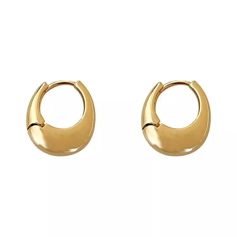 Vintage Gold Zircon Silver Earrings Allergy Free 925