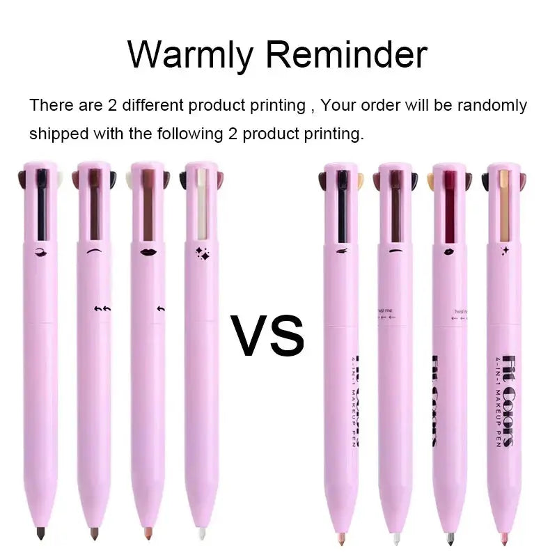 4 In 1 Multi Functional Lip Liner Eyeliner Eyebrow Set