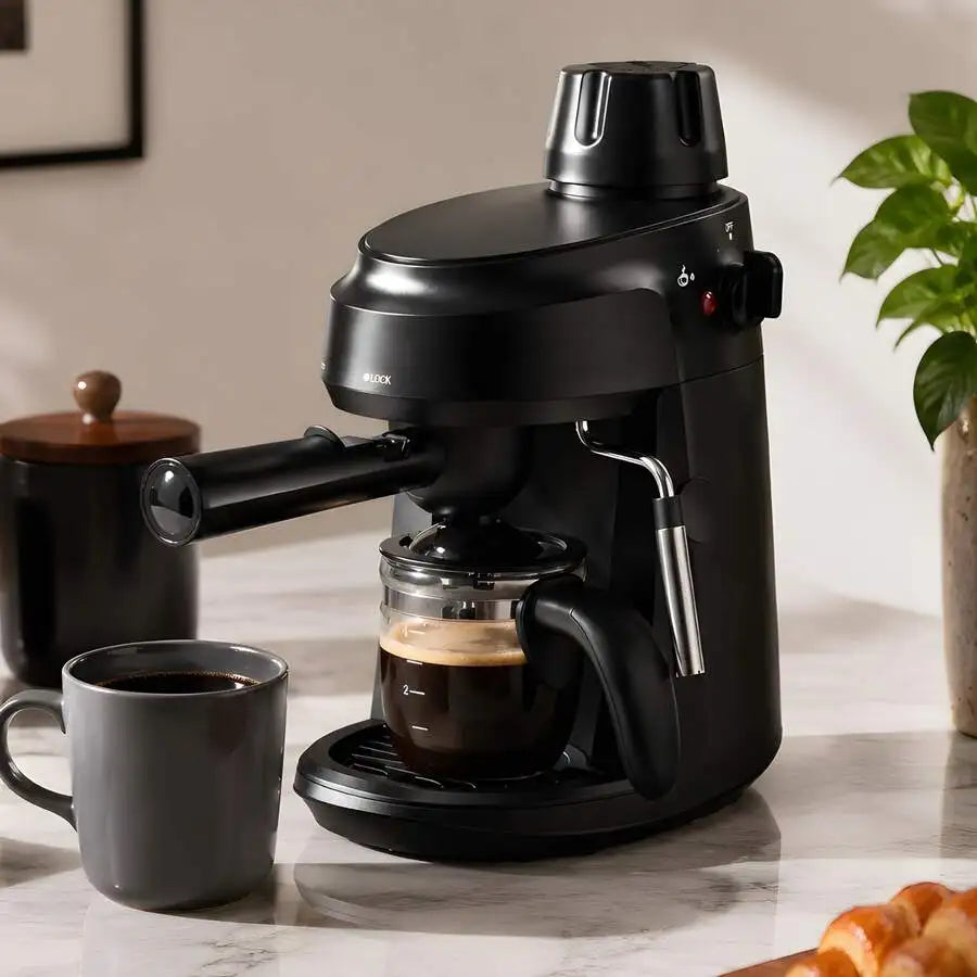 Espresso Machine With Milk Frother, Cup Compact Coffee Maker — product view 1