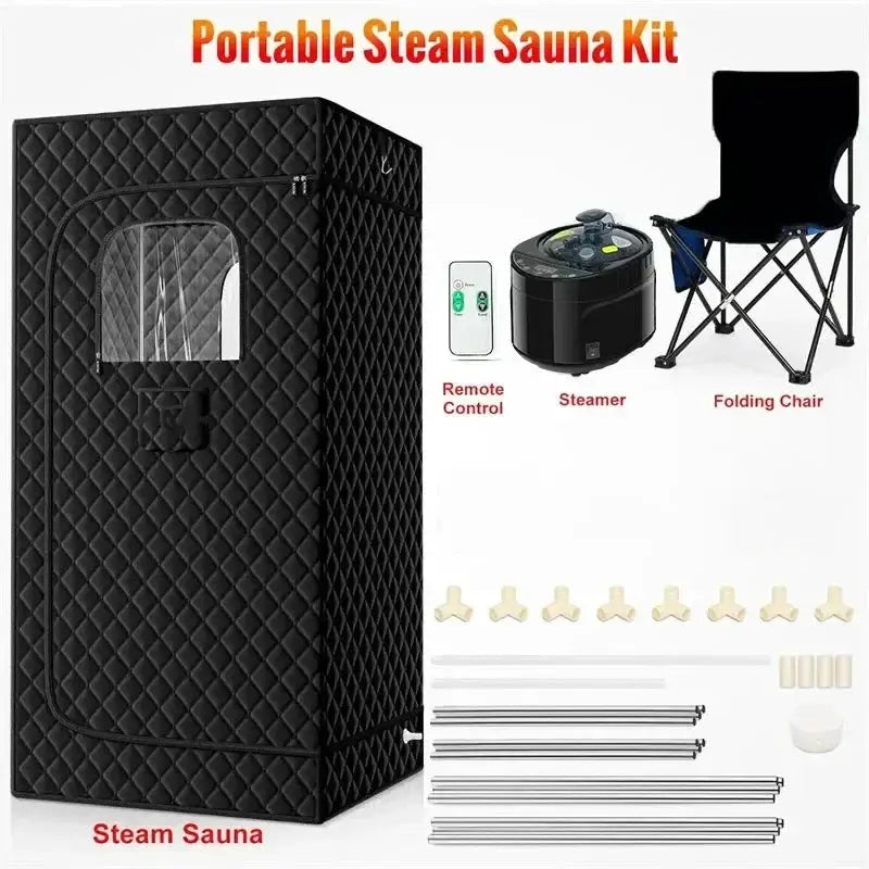 Portable Steam Sauna Tent With 1600W Steamer For Home Spa - OurLum.com