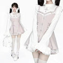 Elegant Gothic Lace Dress for Women Gala