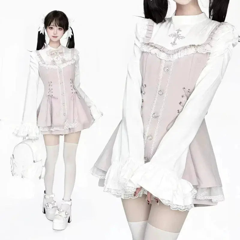 Elegant Gothic Lace Dress for Women Gala — product view 10
