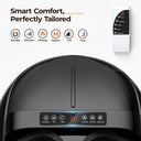 Shiatsu Foot Massager Machine with Deep Kneading Heat Fully Wrapped Air Pressure Tool 9 Levels 5 Massage Modes Fatigue Relief