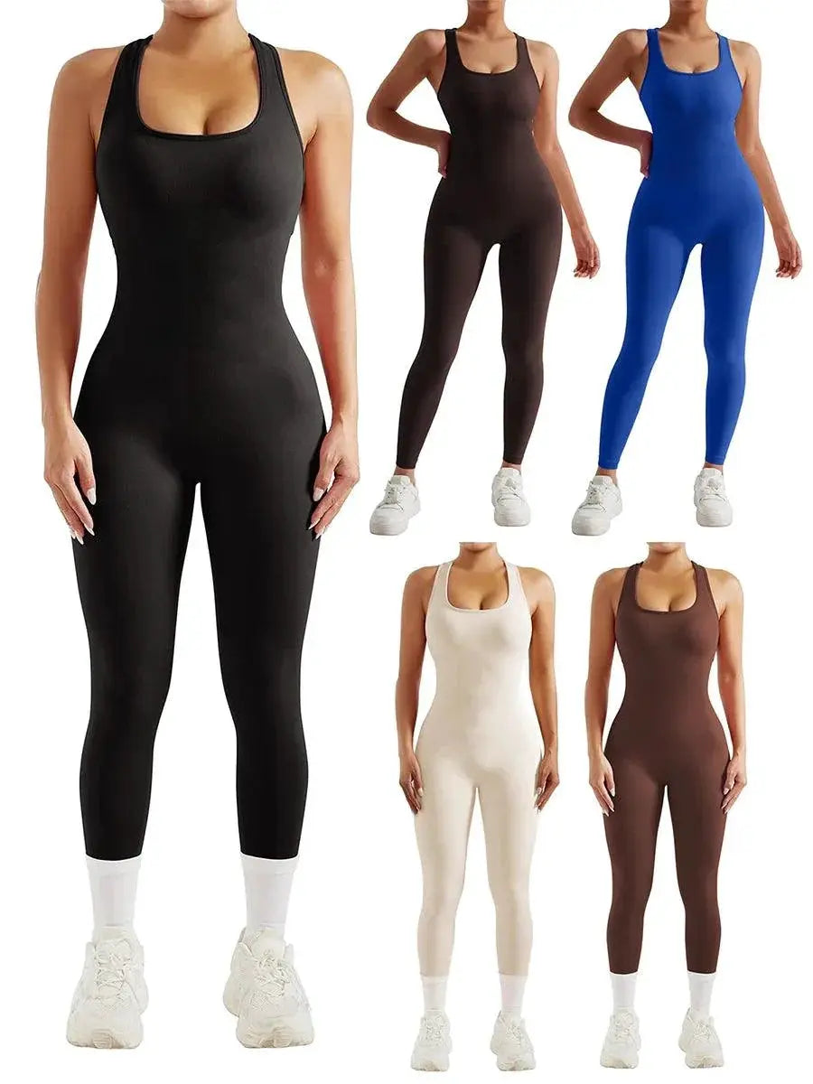 Women's Workout Jumpsuit Stylish Fitness Attire for Women