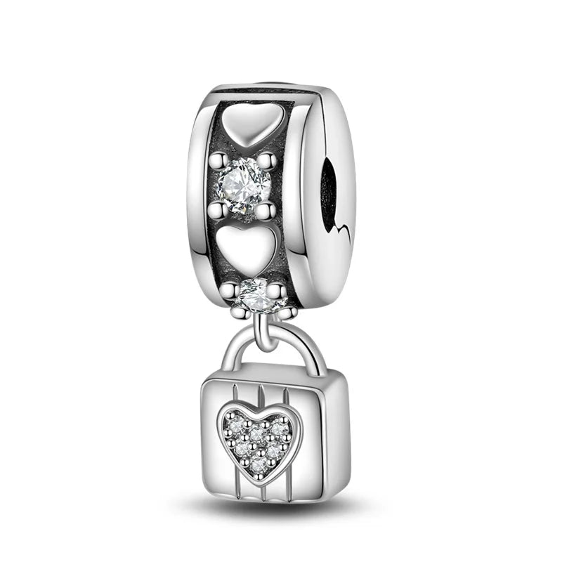 Charm Beads Sterling Silver Color