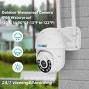 4K Smart WiFi PTZ Security Camera with Night Vision