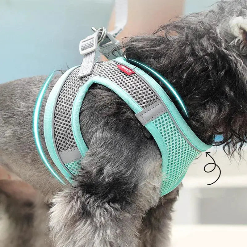 Kimpets Reflective Dog Harness Vest For Safe Outdoor Walking