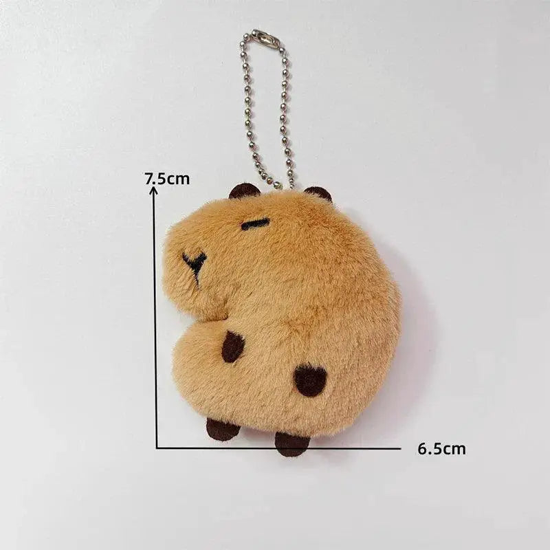 Soft Capybara Plush Keychain for Bags — 6.5x8.5cm