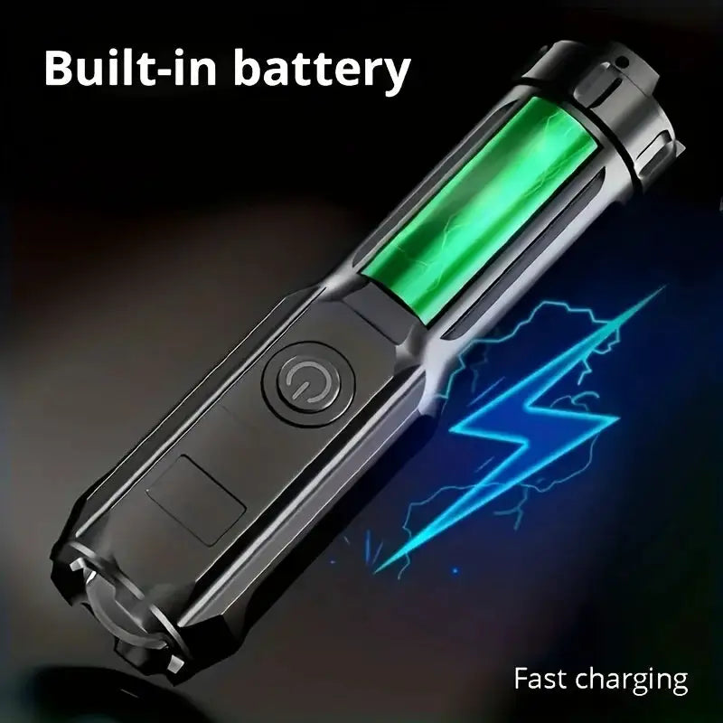 Portable UV Flashlight UV395NM Zoomable ABS Torch 3 Modes Camping Ultraviolet Flashlights For Pet Stacks Fluorescent Detection