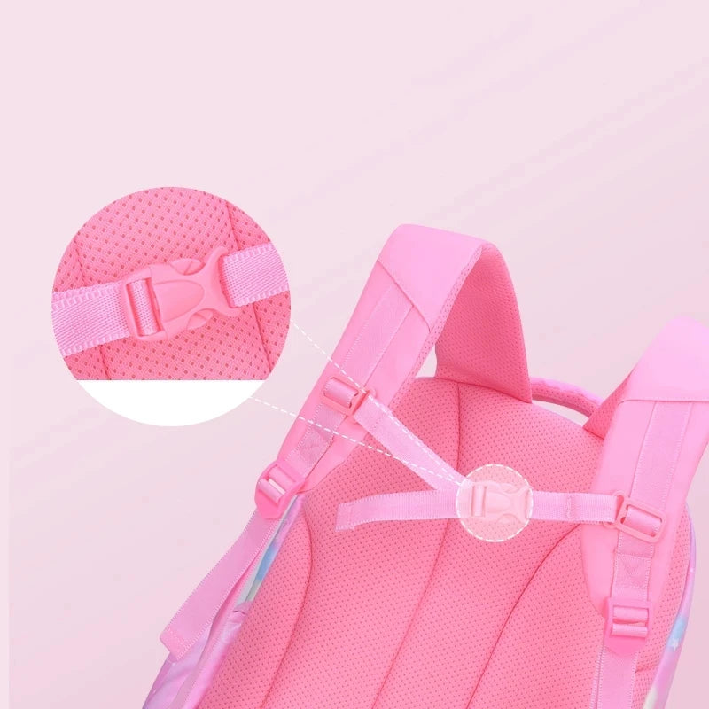 Adjustable Nylon School Carry Backpack