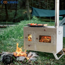 Design Stove Stainless Steel Thermal Tent Stove Burn Wood
